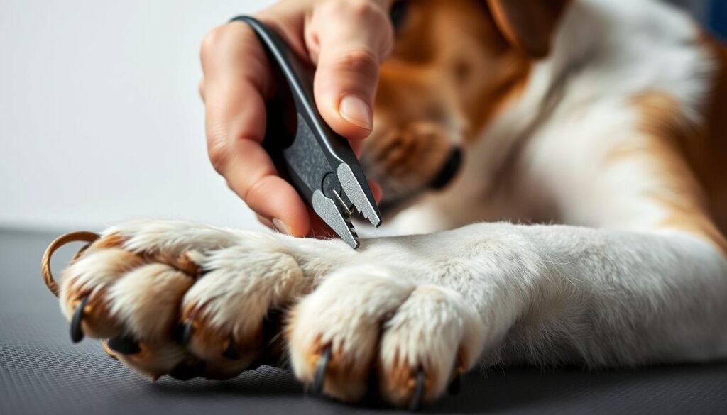 dog nail trimming technique